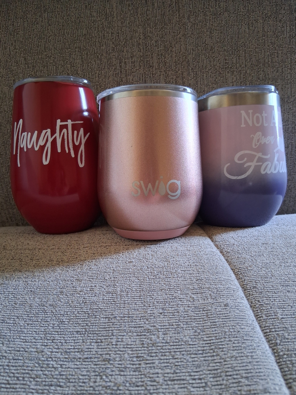 Set Of Three Wine Tumblers